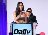 Kim Kardashian with North West in 2023. (Image via Getty)